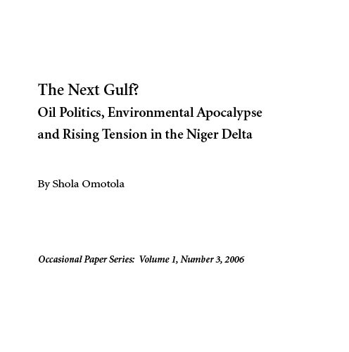 ACCORD - Occasional Paper - 2006-3 - The next Gulf