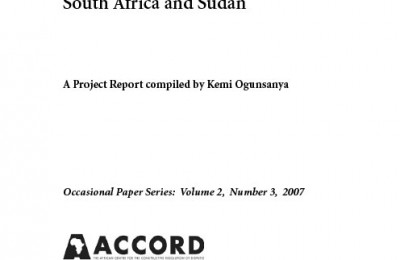ACCORD - Occasional Paper - 2007-3 - Women Transforming Conflicts in Africa