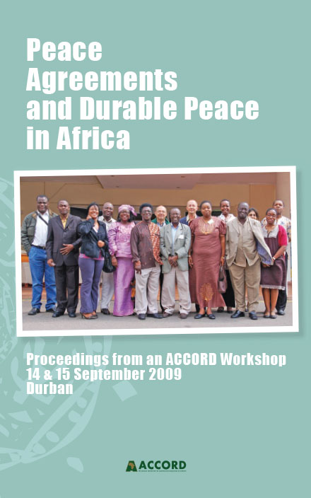 ACCORD - Report - Peace Agreements and Durable Peace in Africa