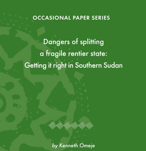 ACCORD - Occasional paper - 2010-1 - Dangers of Splitting a Fragile Rentier State