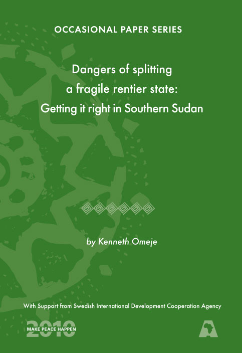 ACCORD - Occasional paper - 2010-1 - Dangers of Splitting a Fragile Rentier State