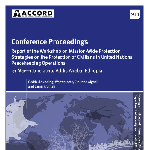 ACCORD - Report - Workshop on Mission Wide Protection Strategies on the PoC in United Nations Peacekeeping Operations