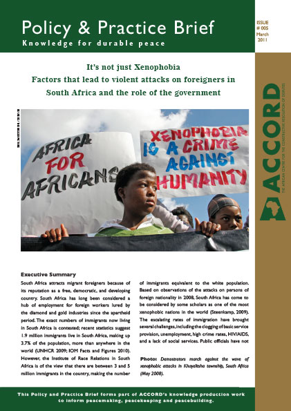 ACCORD - PPB - 5 - Its not just Xenophobia