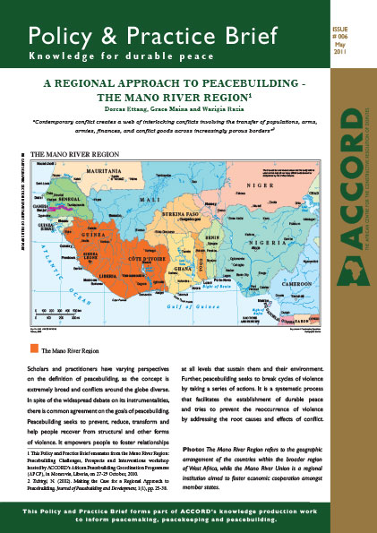ACCORD - PPB - 6 - A Regional Approach to Peacebuilding