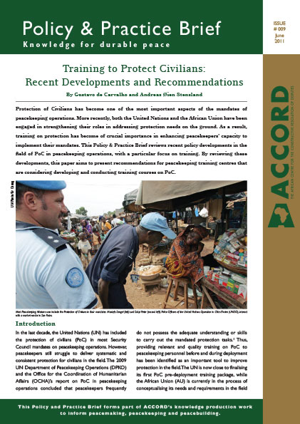 ACCORD - PPB - 9 - Training to Protect Civilians