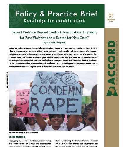 ACCORD - PPB - 15 - Sexual Violence Beyond Conflict Termination