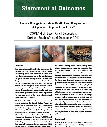 ACCORD - Conference paper - 2011 - Climate Change Adaptation Conflict and Cooperation