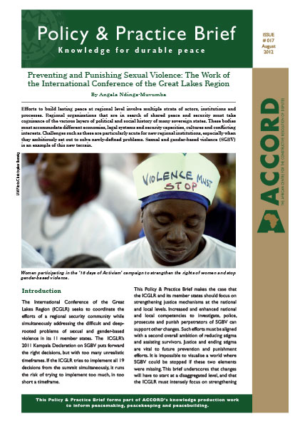 ACCORD - PPB - 17 - Preventing and Punishing Sexual Violence