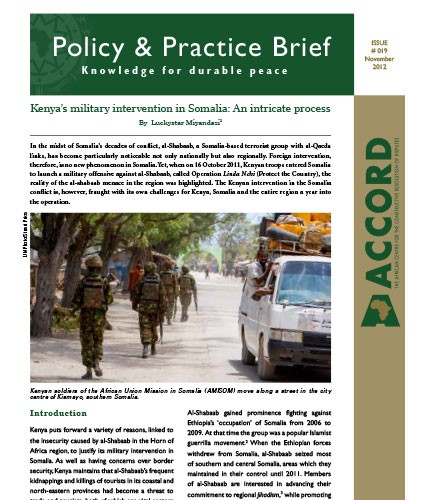 ACCORD - PPB - 19 - Kenyas military intervention in Somalia