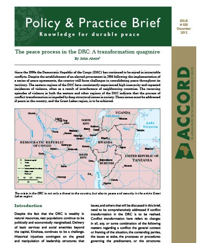 ACCORD - PPB - 20 - The peace process in the DRC