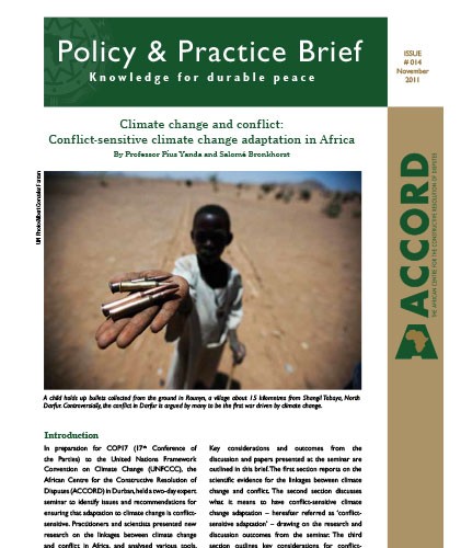 ACCORD - PPB - 14 - Climate change and conflict