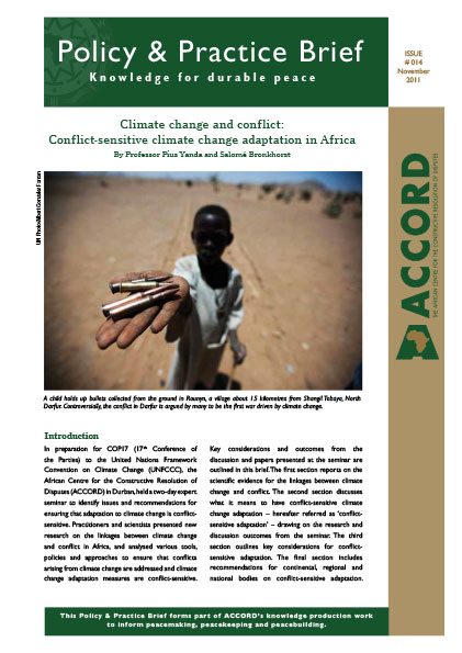 ACCORD - PPB - 14 - Climate change and conflict
