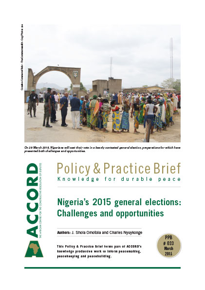 ACCORD - PPB - 33 - Nigerias 2015 general elections