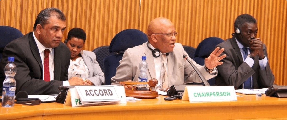 ACCORDS EXECUTIVE DIRECTOR PRESENTS TO THE AU PEACE AND SECURITY COUNCIL ON EARLY WARNING SYSTEMS