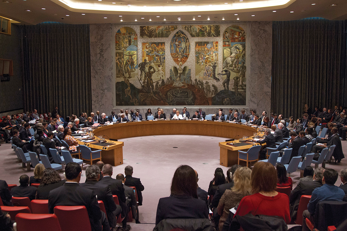 Security Council Meeting Maintenance of international peace and security.