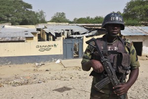 A Cameroon special forces soldier