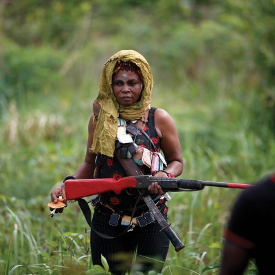 Female member of the anti-balaka