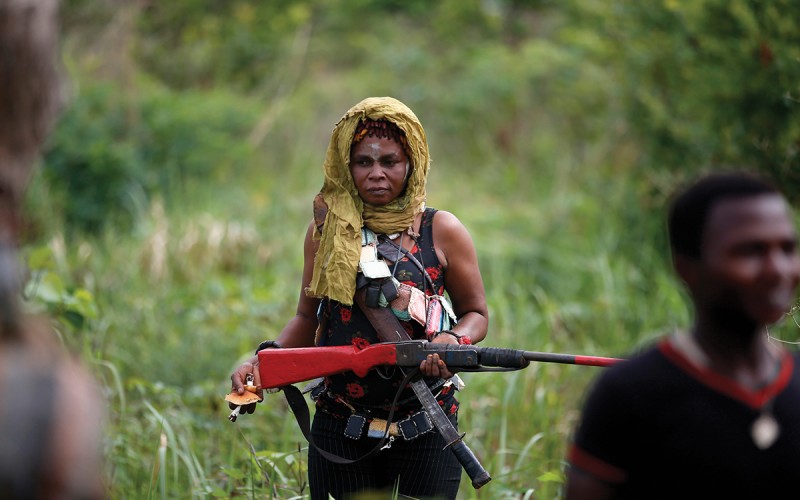 Female member of the anti-balaka