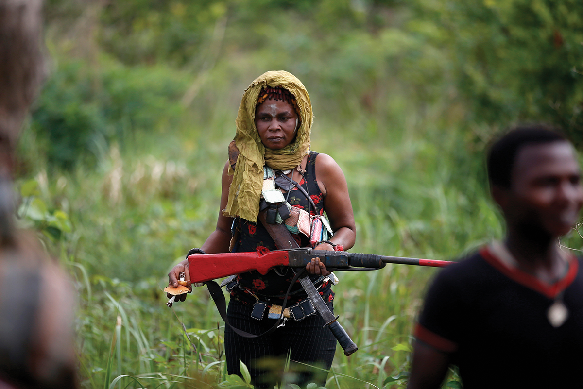 Female member of the anti-balaka