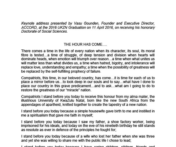 Vasu-Gounden-Doctoral-speech