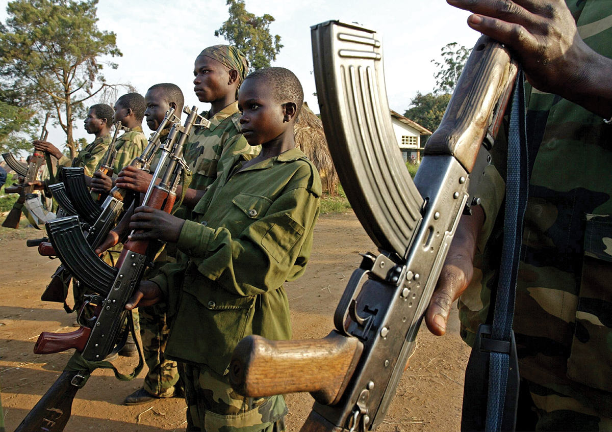 child soldiers map