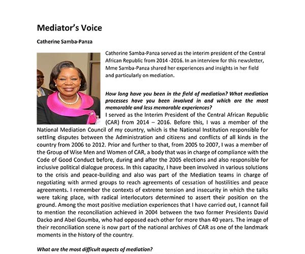 ACCORD Mediators Voice