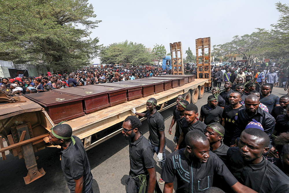 Coffins Of People Killed By Fulani Herdsmen