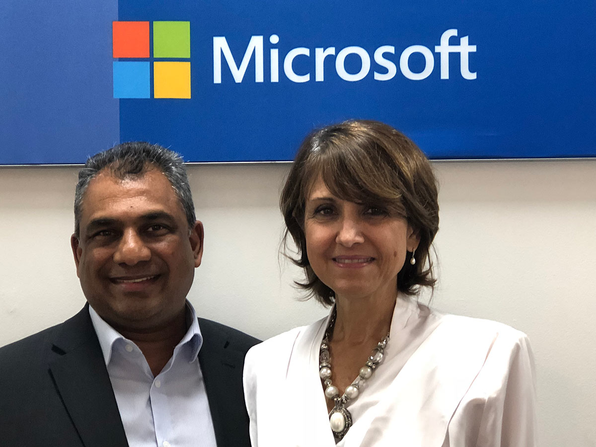 Executive Director, Dr. Vasu Gounden meets Ms. Charlene Verzmoter, Philanthropic Lead of Microsoft, South Africa (08 November 2018, Johannesburg)