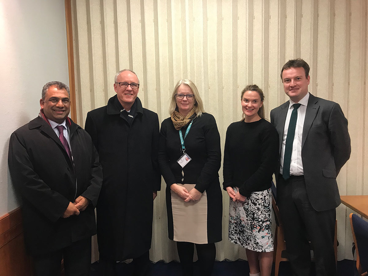 ACCORD Executive Director with representative from the Republic of Ireland Department of Foreign Affairs and Trade at their offices in Dublin