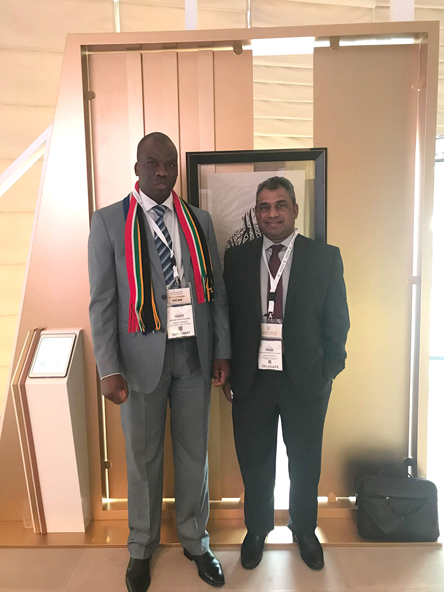 ACCORD Executive Director with the South African Consul General in Dubai, Mr. Mogobo David Magabe