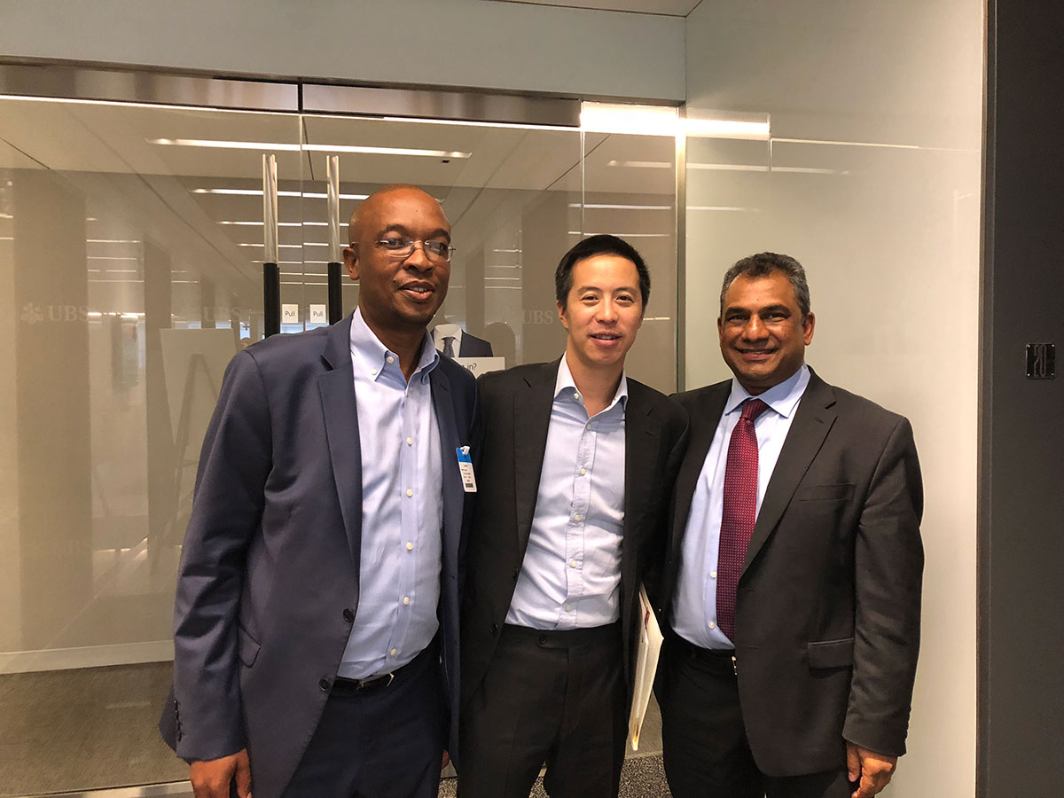 Meeting with Mr. Andrew Lee, Head of Sustainable & Impact Investing at UBS & Mr. Parks Tau, President of the United Cities and Local Government (UCLG)