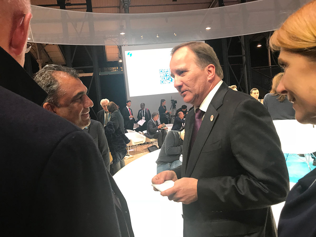 Adv. Gounden with Prime Minister of Sweden, Stefan Löfven