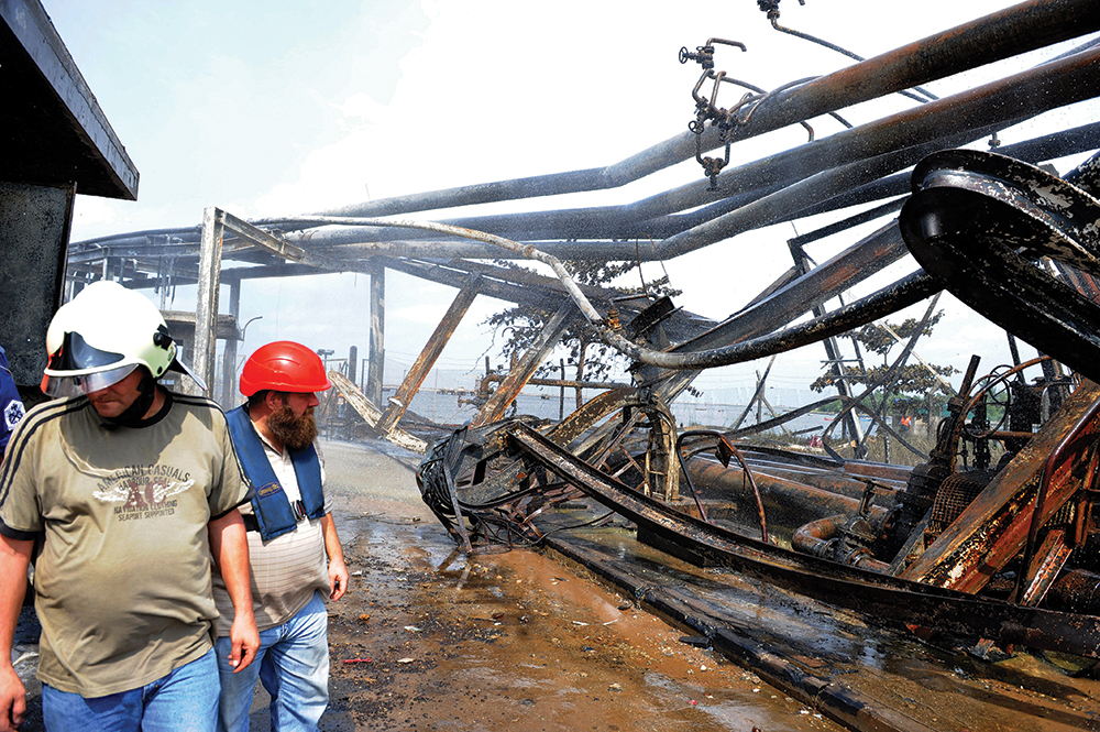 Damaged pipelines