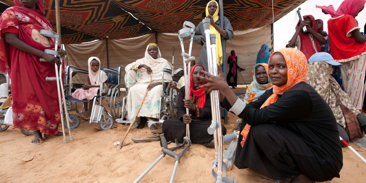 Items distribution for disabled people in Darfur Photo: Albert González Farran/UNAMID