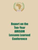 ACCORD AU Lessons Learnt Report