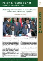ACCORD - PPB - 3 - Mediating to Governments of National Unity